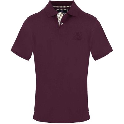 Aquascutum - Poloshirt für Herren, Baumwolle (Rot) Rot S Aquascutum - Poloshirt für Herren, Baumwolle (Rot) Rot S