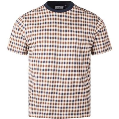 Aquascutum - T-Shirt für Herren, Premium-Baumwolle (Traditionell) Marine/Rot 2XL Aquascutum - T-Shirt für Herren, Premium-Baumwolle (Traditionell) Marine/Rot 2XL