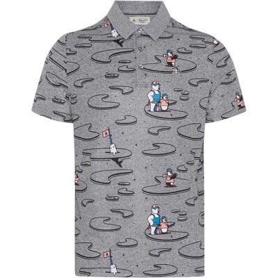 Original Penguin - Poloshirt für Herren, Regulär (Ruhiger Schatten) Grau S Original Penguin - Poloshirt für Herren, Regulär (Ruhiger Schatten) Grau S