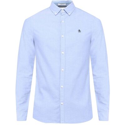 Original Penguin Herren-Langarmshirt „Sticker Pete“ von EcoVero (Amparoblau) Mittelblau 2XL Original Penguin Herren-Langarmshirt „Sticker Pete“ von EcoVero (Amparoblau) Mittelblau 2XL