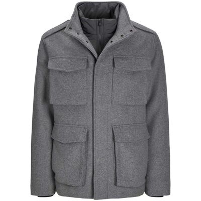 jack & jones Jack And Jones - "Alex" Feldjacke für Herren, Mehrere Fächer, Regulär (Grau meliert) Grau S jack & jones Jack And Jones - "Alex" Feldjacke für Herren, Mehrere Fächer, Regulär (Grau meliert) Grau S