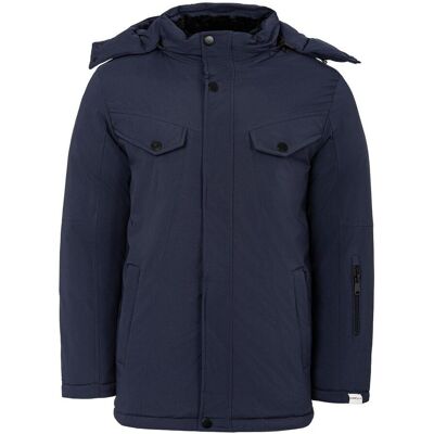 Lee Cooper - Steppjacke für Herren, mit Kapuze (Marine) Marine XL Lee Cooper - Steppjacke für Herren, mit Kapuze (Marine) Marine XL