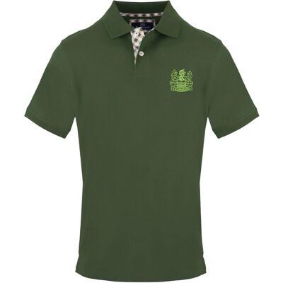 Aquascutum - Poloshirt für Herren, Baumwolle (Militärgrün) Grün M Aquascutum - Poloshirt für Herren, Baumwolle (Militärgrün) Grün M