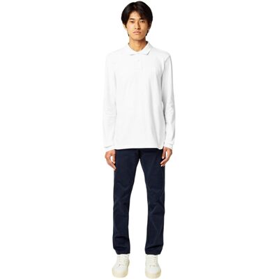 Boss - "Passerby" Poloshirt für Herren, Langärmlig (Weiß) Weiß XS Boss - "Passerby" Poloshirt für Herren, Langärmlig (Weiß) Weiß XS