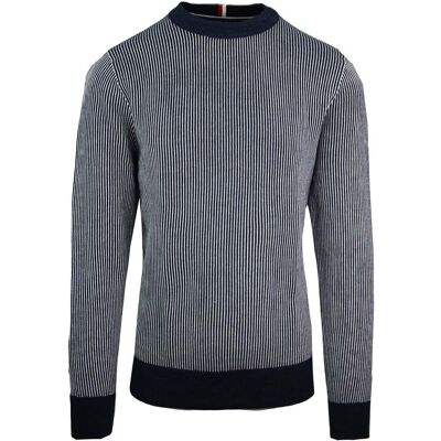 Tommy Hilfiger Vertikal Gestreifter Herren Navy Pullover Mehrfarben M Tommy Hilfiger Vertikal Gestreifter Herren Navy Pullover Mehrfarben M