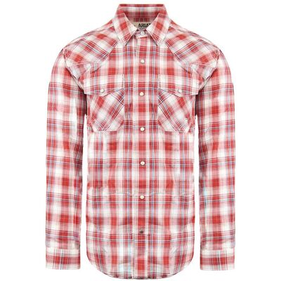 Ariat Alameda Retro Druckknopf Herrenrothemd Rot S Ariat Alameda Retro Druckknopf Herrenrothemd Rot S