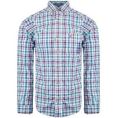 Ariat Hawken Herren Blaues Hemd Mehrfarben S Ariat Hawken Herren Blaues Hemd Mehrfarben S