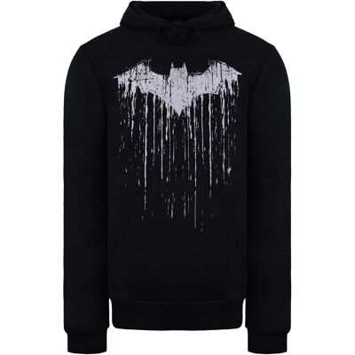 DC Comics Batman Druck Herren Schwarz Hoodie Schwarz L DC Comics Batman Druck Herren Schwarz Hoodie Schwarz L