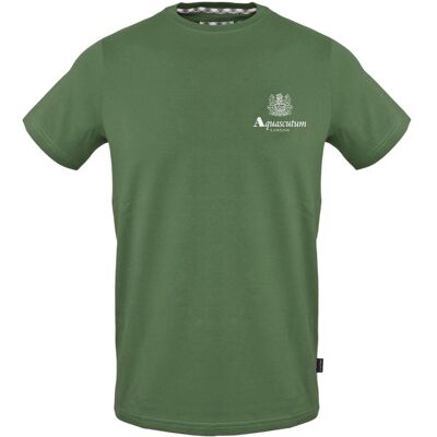 Aquascutum - T-Shirt für Herren, Baumwolle, Regulär (Militärgrün) Grün M Aquascutum - T-Shirt für Herren, Baumwolle, Regulär (Militärgrün) Grün M