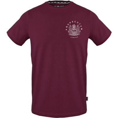 Aquascutum - T-Shirt für Herren/Damen Unisex, Baumwolle (Rot) Rot 2XL Aquascutum - T-Shirt für Herren/Damen Unisex, Baumwolle (Rot) Rot 2XL