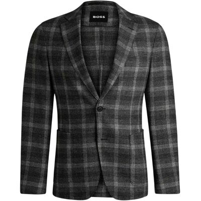 Boss - Blazer für Herren, Hals Kerbe (Schwarz) Schwarz 40 Zoll Boss - Blazer für Herren, Hals Kerbe (Schwarz) Schwarz 40 Zoll