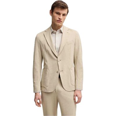 Boss - Blazer für Herren, Hals Kerbe (Hellbeige) Beige 44 Zoll Boss - Blazer für Herren, Hals Kerbe (Hellbeige) Beige 44 Zoll