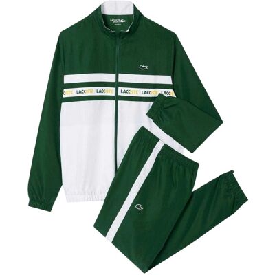 Lacoste - Trainingsanzug-Set für Herren, Tennis (Grün/Weiß) Grün XS Lacoste - Trainingsanzug-Set für Herren, Tennis (Grün/Weiß) Grün XS