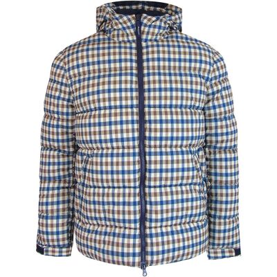 Aquascutum Active Sp Kapuzen-steppjacke Club Check Beige M Aquascutum Active Sp Kapuzen-steppjacke Club Check Beige M