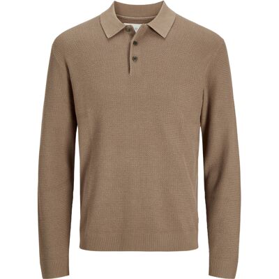 Jack & Jones Cooper Strick-Poloshirt - Beige Beige L Jack & Jones Cooper Strick-Poloshirt - Beige Beige L