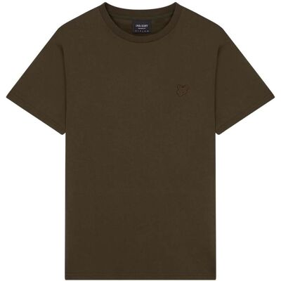 Olivgrünes T-Shirt mit Lyle & Scott-Markenlogo auf der Brust Oliv 2XL Olivgrünes T-Shirt mit Lyle & Scott-Markenlogo auf der Brust Oliv 2XL