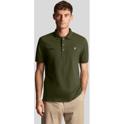 Lyle & Scott Men's Lyle and Scott Plain Polo Shirt Co-Ordinates Print in olive Oliv L Lyle & Scott Men's Lyle and Scott Plain Polo Shirt Co-Ordinates Print in olive Oliv L