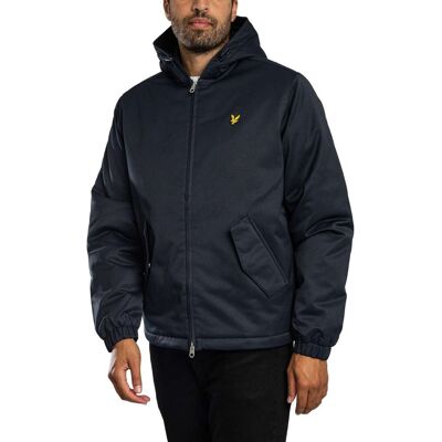 Lyle & Scott Wattierte Jacke Mit Kapuze Und Reißverschluss, Blau Blau S Lyle & Scott Wattierte Jacke Mit Kapuze Und Reißverschluss, Blau Blau S
