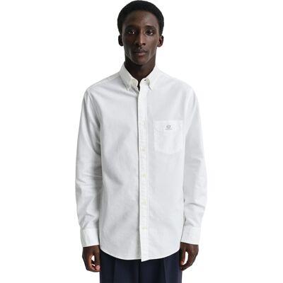 Enzo Herren Regular Fit Oxford Hemd Weiß XL Enzo Herren Regular Fit Oxford Hemd Weiß XL