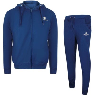 Aquascutum - Set Aus Kapuzenpullover Und Trainingshose Mit Reißverschluss In Marineblau Marine M Aquascutum - Set Aus Kapuzenpullover Und Trainingshose Mit Reißverschluss In Marineblau Marine M