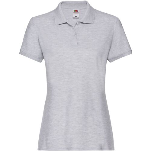 Fruit of the Loom - "Premium" Poloshirt für Damen (Grau meliert) Grau L