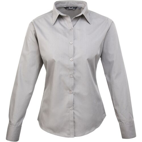 Premier - Bluse für Damen Langärmlig (Silber) Silber EU 58 / UK 30