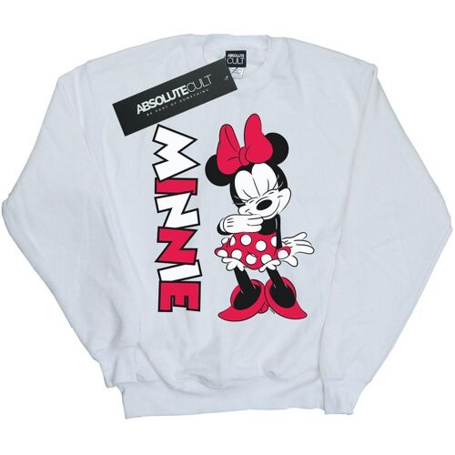 Disney - "Minnie Mouse Giggling" Sweatshirt für Damen (Weiß) Weiß S