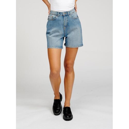TeeShoppen The Original Performance Performance Denim Shorts - Medium Blue Denim (Frau) Blau L