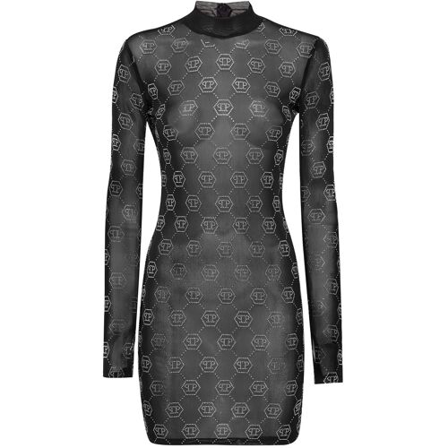 Philipp Plein Minikleid Monogram Schwarz S