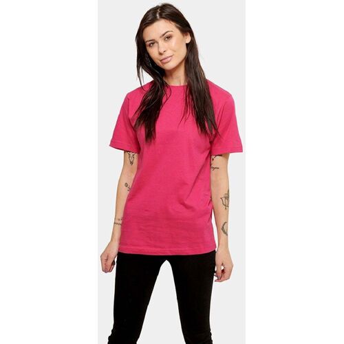 TeeShoppen Übergroßes T-Shirt – Rosa Rosa 3XL
