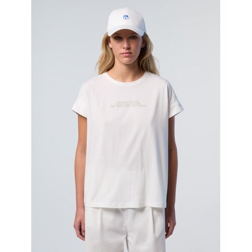 North Sails T-Shirt Mit Slogan-Print Weiß XS