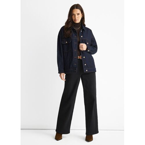 Gini London Dunkle Indigo Denim Trucker Jacke Dunkelblau EU 40 / UK 12