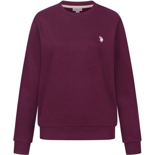 U.S. POLO ASSN. Damen Sweatshirt Pullover USZoee aus Baumwollmix Lila L