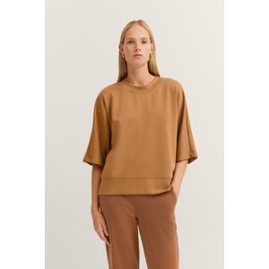 Bugatti Damen Sweatshirt kurzärmelig & oversized Braun XL Bugatti Damen Sweatshirt kurzärmelig & oversized Braun XL