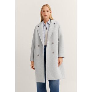 Bugatti Damen Mantel mit Reverskragen Grau EU 36 / UK 8 Bugatti Damen Mantel mit Reverskragen Grau EU 36 / UK 8