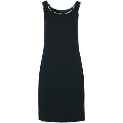 Conquista Einfaches, bequemes ärmelloses Kleid Schwarz EU 42 / UK 14 Conquista Einfaches, bequemes ärmelloses Kleid Schwarz EU 42 / UK 14