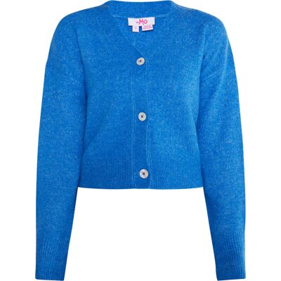 Mymo Strickcardigan Damen Himmelblau Hellblau XL Mymo Strickcardigan Damen Himmelblau Hellblau XL