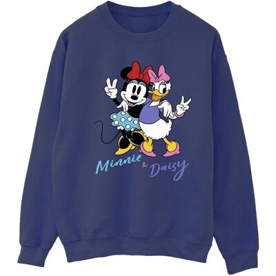 Disney Damen/Damen Minnie Mouse und Daisy Sweatshirt (Marineblau) Marine L Disney Damen/Damen Minnie Mouse und Daisy Sweatshirt (Marineblau) Marine L