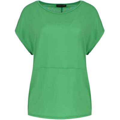Conquista Grünes Stretch-Jersey-Top mit Bootsausschnitt Grün EU 40 / UK 12 Conquista Grünes Stretch-Jersey-Top mit Bootsausschnitt Grün EU 40 / UK 12