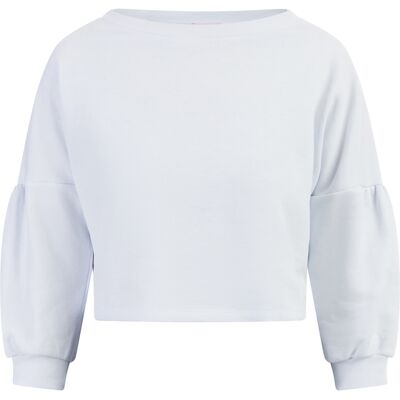 Mymo Sweatshirt Damen weiß S - Sweatshirt Mymo Sweatshirt Damen weiß S - Sweatshirt