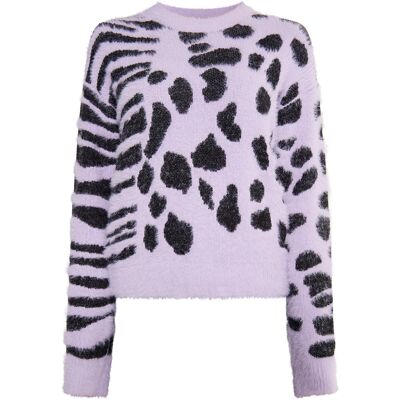 Mymo Strickpullover Damen violett Violett XS Mymo Strickpullover Damen violett Violett XS