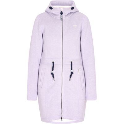 Schmuddelwedda Strickfleecemantel Damen Grauviolett Melange Lila M Schmuddelwedda Strickfleecemantel Damen Grauviolett Melange Lila M