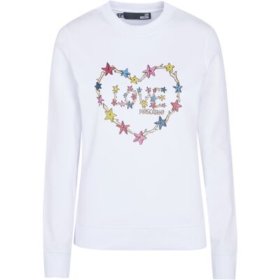Love Moschino Pullover Weiß EU 36 / IT 40 Love Moschino Pullover Weiß EU 36 / IT 40