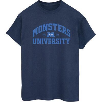 Disney Marineblau Monsters University Logo Baumwoll-Boyfriend-T-Shirt Disney Marineblau Monsters University Logo Baumwoll-Boyfriend-T-Shirt