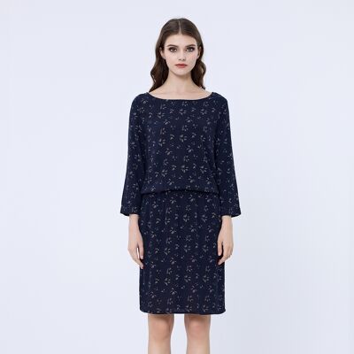 S&J Weekends Bedrucktes Tunikakleid Blau XS S&J Weekends Bedrucktes Tunikakleid Blau XS