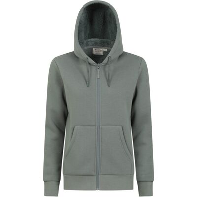 Mountain Warehouse Damen/Damen Dalton Sherpa gefüttert Full Zip Hoodie (Khaki Grün) Khaki EU 38 / UK 10 Mountain Warehouse Damen/Damen Dalton Sherpa gefüttert Full Zip Hoodie (Khaki Grün) Khaki EU 38 / UK 10