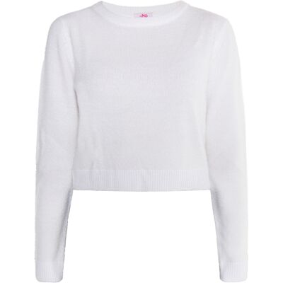 Mymo Strickpullover Damen weiss Weiß S Mymo Strickpullover Damen weiss Weiß S