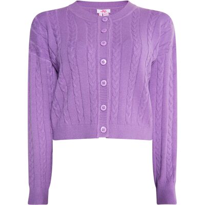 Mymo Strickjacke Damen violett Lila XS Mymo Strickjacke Damen violett Lila XS