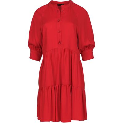 Conquista S Rote Kleid mit Rüschen - Kleid Conquista S Rote Kleid mit Rüschen - Kleid