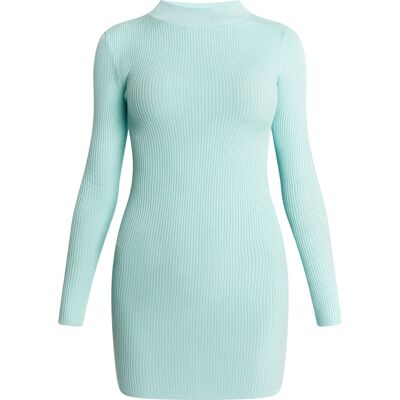 Mymo Strickkleid mini Damen Lagune Minze Türkis M Mymo Strickkleid mini Damen Lagune Minze Türkis M